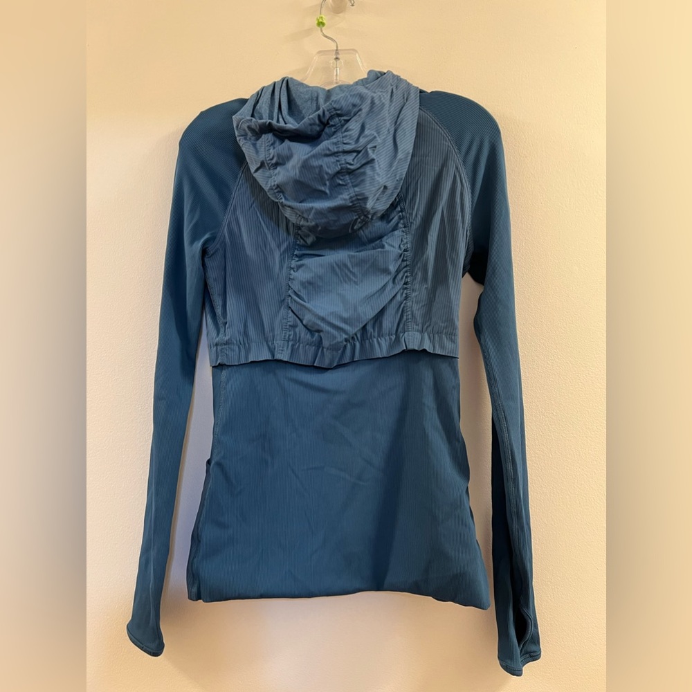 Lululemon Dance Studio  Reversible Jacket Rib Sleeve Petrol Blue H. - Picture 6 of 14